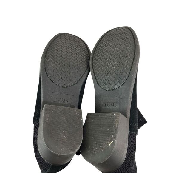 TOMS Deia Black Suede Bootie Women’s size 9 - Picture 7 of 8